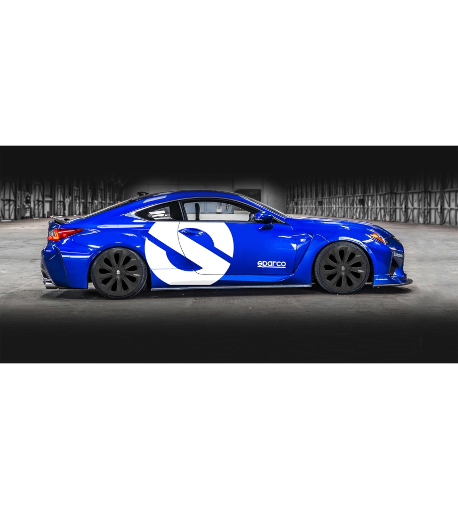 SET 4 COPRICERCHI AUTO SPARCO "SICILIA" NERO, 15" POLLICI - SPC1570BK
